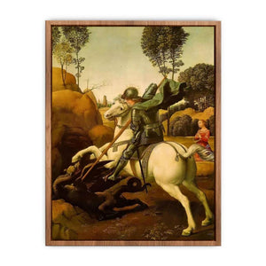 Saint George and the Dragon by Raphael Poster