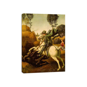 Saint George and the Dragon by Raphael Painting