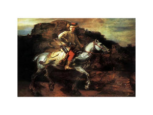 The Polish Rider 1655 by Rembrandt Van Rijn