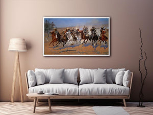 A Dash for the Timber by Frederic Remington Painting