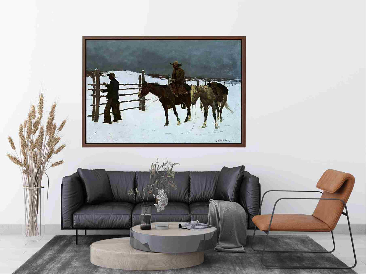 The Fall Of The Cowboy by Frederic Remington Painting