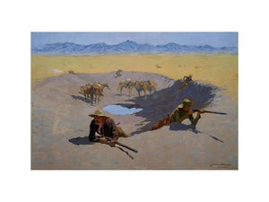 Fight For The Water Hole by Frederic Remington