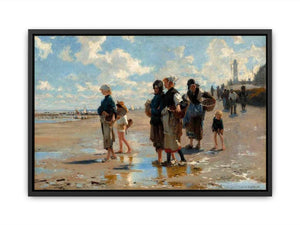 The Oyster Gatherers Of Cancale Canvas Print