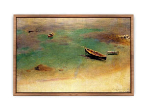 A Boat in the Waters off Capri Poster