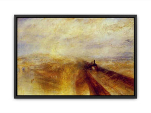 Rain, Steam and Speed The Great Western Railway 1844 Canvas Print