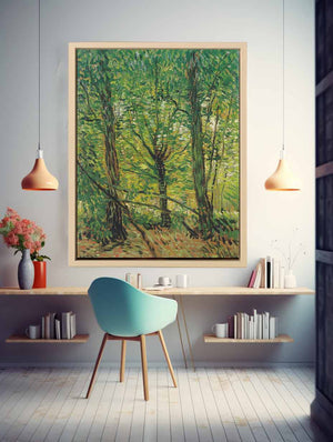 tree And Undergrowth canvas Print