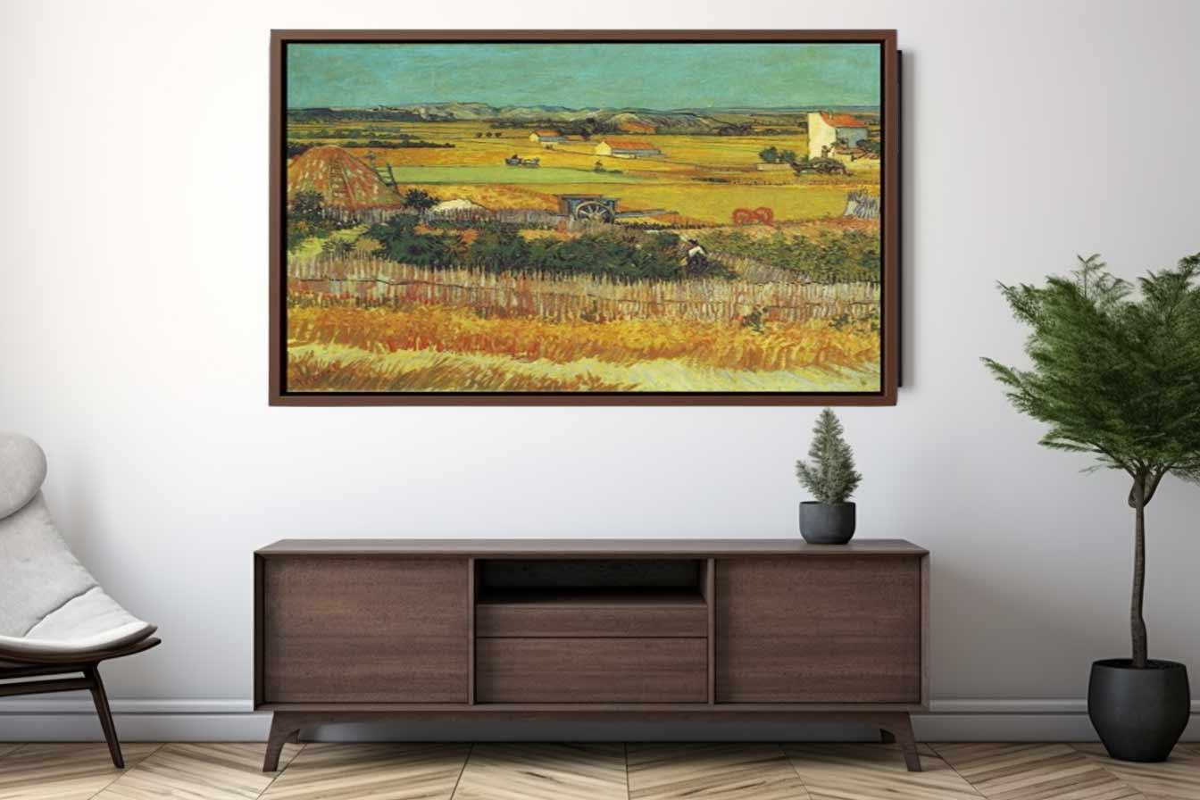 Harvest Painting By Van Gogh Art Print.