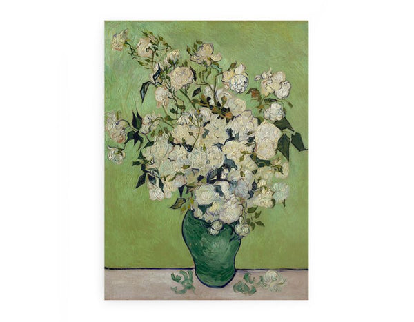 Vase Of Roses By Van Gogh Art Print
