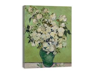 Vase Of Roses By Van Gogh canvas Print
