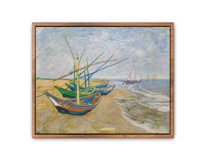 Fishing Boats At Sainte-Marie By Van Gogh Painting