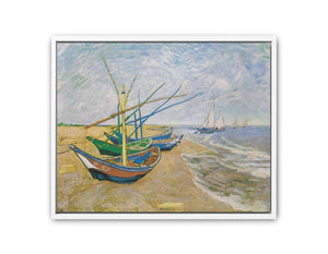 Fishing Boats At Sainte-Marie By Van Gogh Painting
