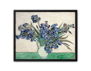 Irises In Vase Painting By Van Gogh canvas Print