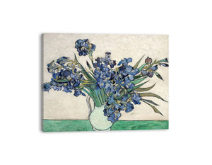 Irises In Vase Painting By Van Gogh canvas Print