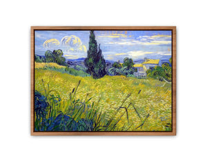 Green Field By Van Gogh Painting