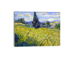 Green Field By Van Gogh canvas Print