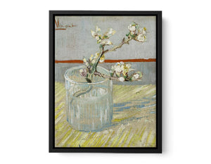 Sprig Of Flowering Almond In A Vase By Van Gogh canvas Print