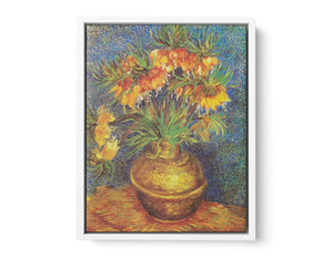 Flowers In Copper Vase By Van Gogh Painting
