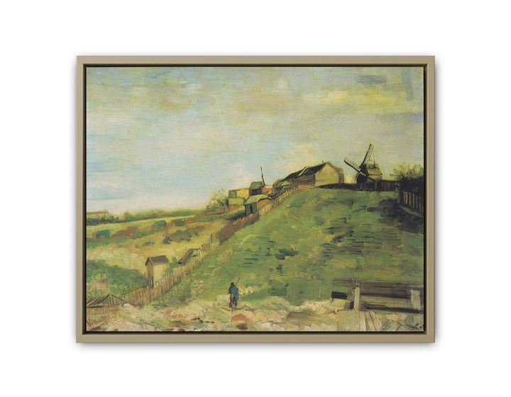 The Hill Of Montmartre By Van Gogh framed Print