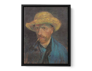 Self Portrait With Hat Painting of Van Gogh canvas Print