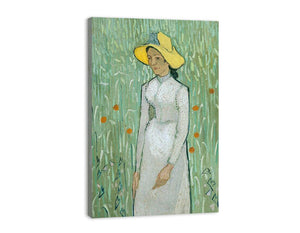 Girl in White by Vincent Van Gogh canvas Print