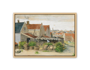 He Fish Drying Barn framed Print