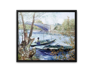 Fishing in Spring canvas Print