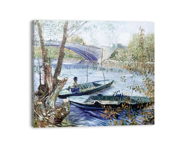 Fishing in Spring  canvas Print