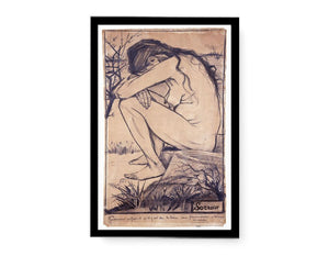 Sorrow Nude Painting by Van Gogh canvas Print
