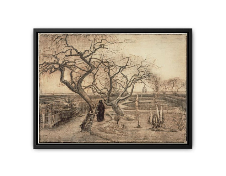 Winter garden by Van Gogh  canvas Print