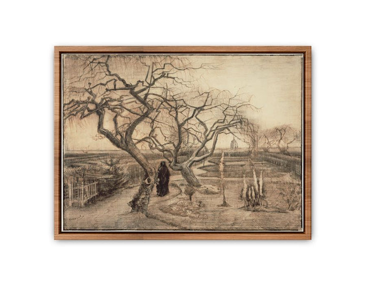 Winter garden by Van Gogh  Painting
