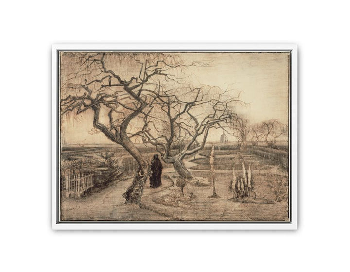 Winter garden by Van Gogh  Painting