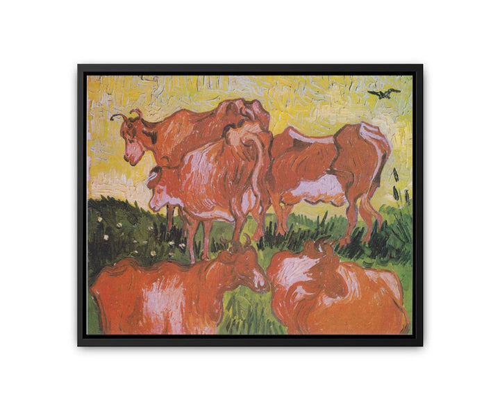 Cows Painting  canvas Print