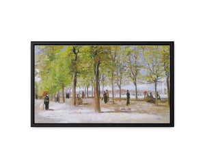 Terrace in the Luxembourg Gardens canvas Print