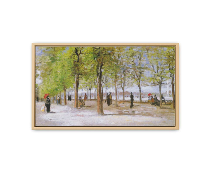 Terrace in the Luxembourg Gardens framed Print
