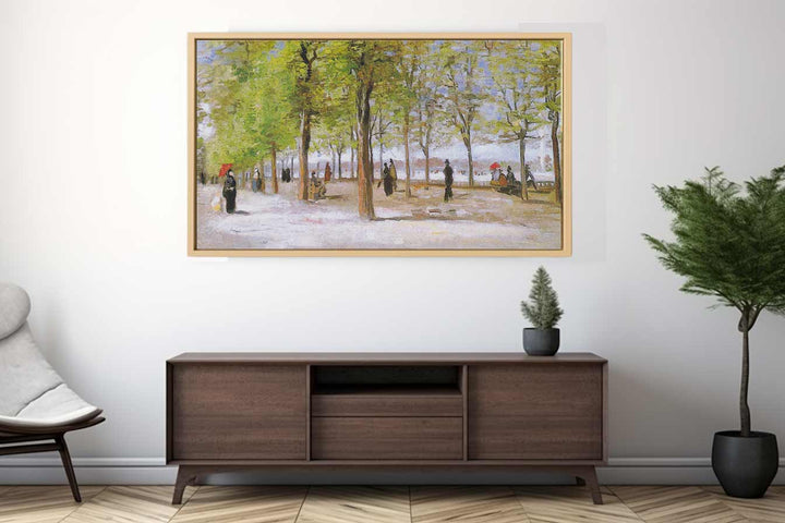 Terrace in the Luxembourg Gardens Art Print