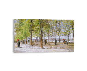 Terrace in the Luxembourg Gardens canvas Print