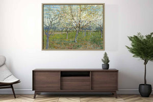 Pink & The White Orchard Art Print.