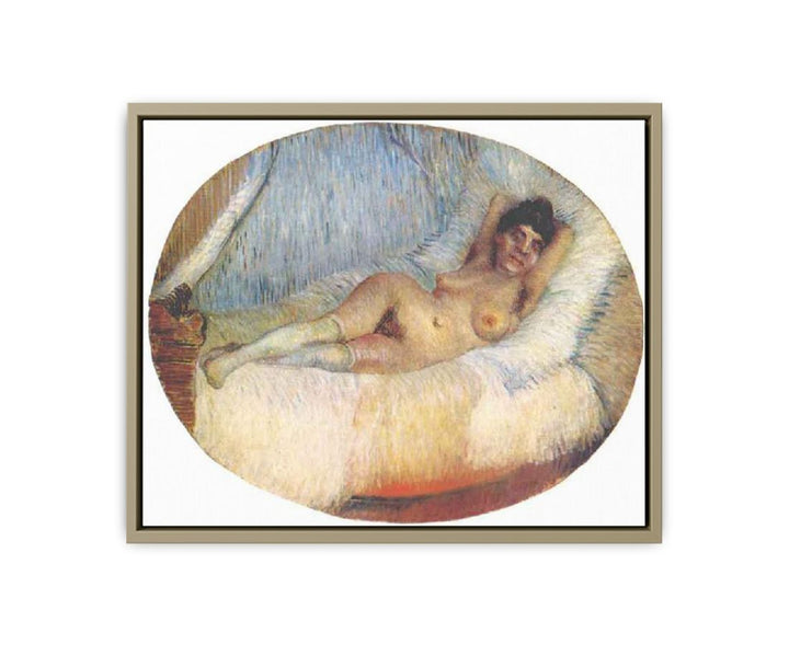 Nude Women on bed by Van Gogh framed Print