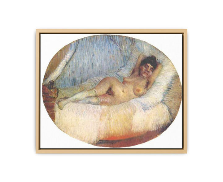 Nude Women on bed by Van Gogh framed Print