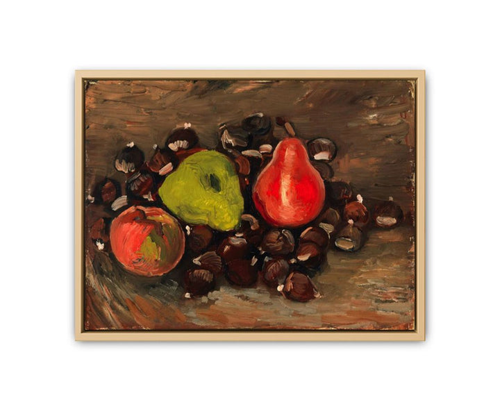 Still Life with Fruit and Chestnuts framed Print