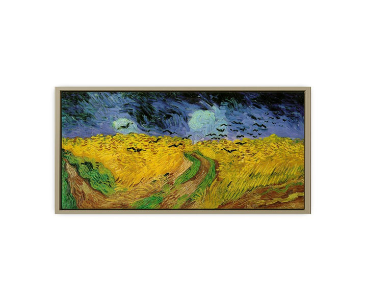 Wheatfield with crows framed Print