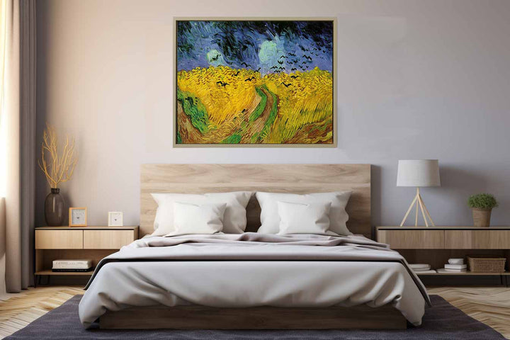Wheatfield with crows Art Print