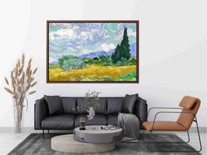 Wheat Field with Cypresses by Vincent Van Gogh Painting