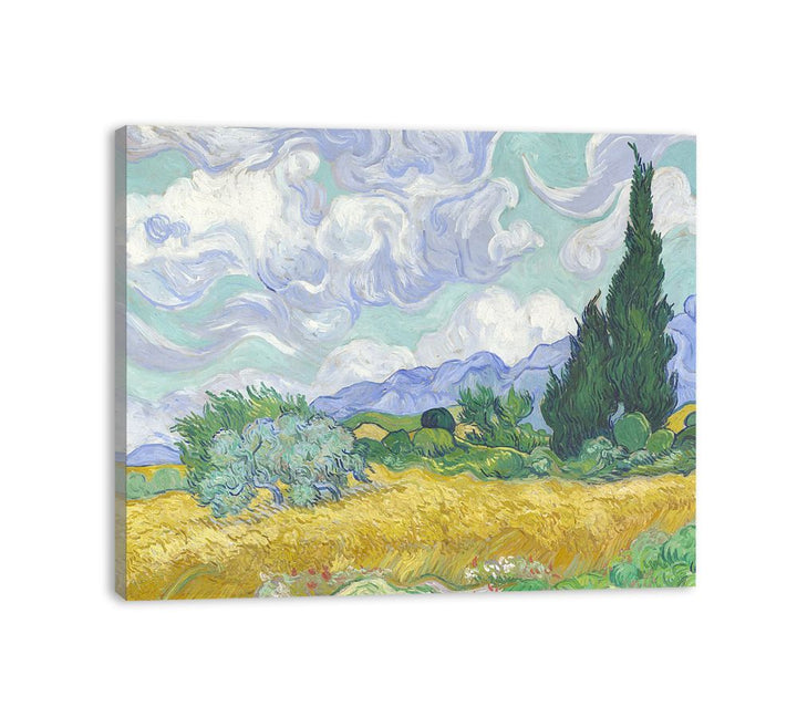 Wheat Field with Cypresses  canvas Print