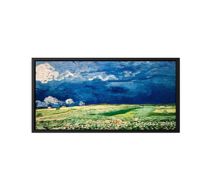 Wheat Field under Clouded Sky  canvas Print