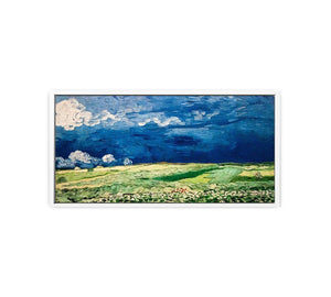 Wheat Field under Clouded Sky Painting
