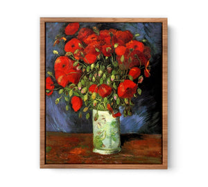 Vase with Red Poppies Painting