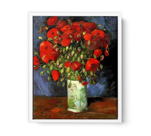 Vase with Red Poppies Painting