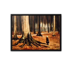Girl in the Woods canvas Print