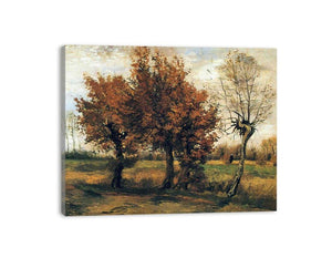 Autumn landscape / Autumn Landscape with Four Trees canvas Print